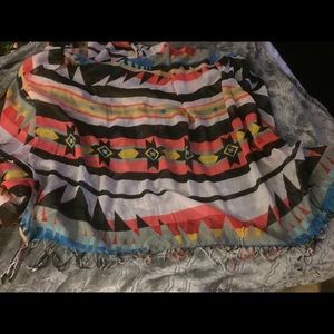Beautiful Native American Print Pashmina